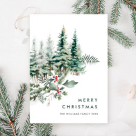 Elegante Minimalistische Weihnachtsfeiertage Feiertagskarte