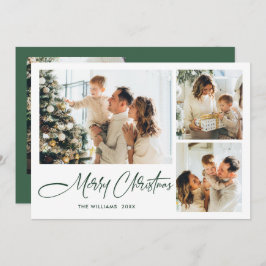 Elegante Minimalistische Weihnachtsgrüße 4 Foto Feiertagskarte