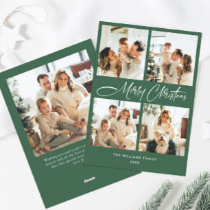 Elegante Minimalistische Weihnachtsgrüße 5 Foto Feiertagskarte