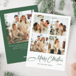 Elegante Minimalistische Weihnachtsgrüße 5 Foto Feiertagskarte