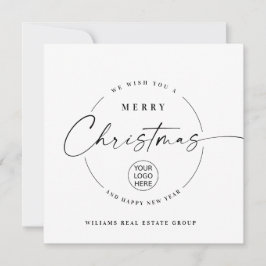 Elegante Minimalistische Weihnachtsgrüße Feiertagskarte