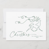 Elegante Minimalistische Weihnachtsgrüße Feiertagskarte (Vorderseite)