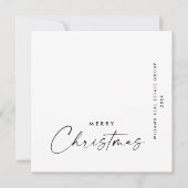 Elegante Minimalistische Weihnachtsgrüße Feiertagskarte (Vorderseite)