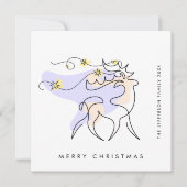 Elegante Minimalistische Weihnachtsgrüße Feiertagskarte (Vorderseite)