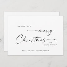 Elegante Minimalistische Weihnachtsgrüße