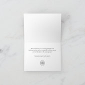 Elegante Minimalistische Weihnachtsgrüße Feiertagskarte (Innenseite)