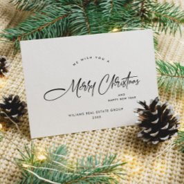 Elegante Minimalistische Weihnachtsgrüße Feiertagskarte