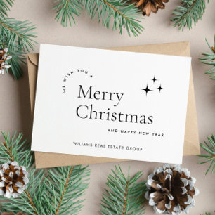 Elegante Minimalistische Weihnachtsgrüße Feiertagskarte