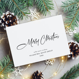 Elegante Minimalistische Weihnachtsgrüße Feiertagskarte