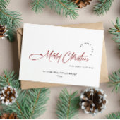 Elegante Minimalistische Weihnachtsgrüße Feiertagskarte