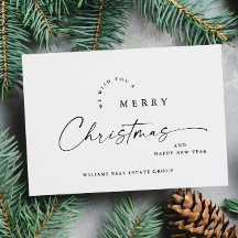 Elegante Minimalistische Weihnachtsgrüße