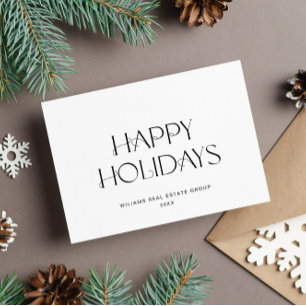 Elegante Minimalistische Weihnachtsgrüße Feiertagskarte