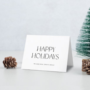 Elegante Minimalistische Weihnachtsgrüße Feiertagskarte