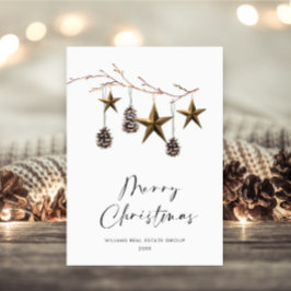 Elegante Minimalistische Weihnachtsgrüße Feiertagskarte