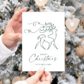 Elegante Minimalistische Weihnachtsgrüße Feiertagskarte