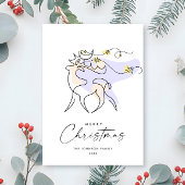 Elegante Minimalistische Weihnachtsgrüße Feiertagskarte