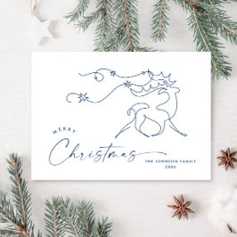 Elegante Minimalistische Weihnachtsgrüße Feiertagskarte