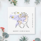 Elegante Minimalistische Weihnachtsgrüße Feiertagskarte