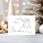 Elegante Minimalistische Weihnachtsgrüße Feiertagskarte