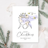 Elegante Minimalistische Weihnachtsgrüße Feiertagskarte