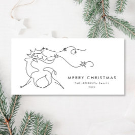 Elegante Minimalistische Weihnachtsgrüße Feiertagskarte