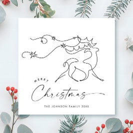 Elegante Minimalistische Weihnachtsgrüße Feiertagskarte