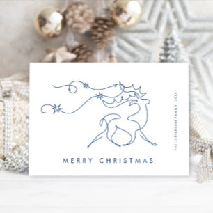 Elegante Minimalistische Weihnachtsgrüße Feiertagskarte