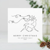 Elegante Minimalistische Weihnachtsgrüße Feiertagskarte