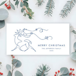 Elegante Minimalistische Weihnachtsgrüße Feiertagskarte