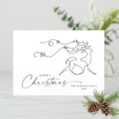 Elegante Minimalistische Weihnachtsgrüße Feiertagskarte