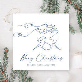 Elegante Minimalistische Weihnachtsgrüße Feiertagskarte