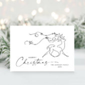 Elegante Minimalistische Weihnachtsgrüße Feiertagskarte