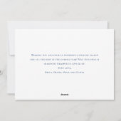 Elegante Minimalistische Weihnachtsgrüße Feiertagskarte (Rückseite)