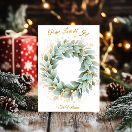 Elegante Minimalistische Weihnachtswachtkarte Einladung