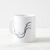 Elegante Minimalistische Wine Bar Kaffeetasse (Vorderseite Links)
