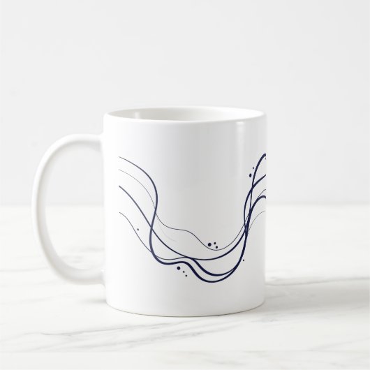 Elegante Minimalistische Wine Bar Kaffeetasse (Links)