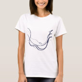 Elegante Minimalistische Wine Bar T-Shirt (Vorderseite)
