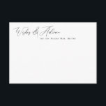 Elegante Minimalistische Wish & Advice Cards Begleitkarte<br><div class="desc">Dieses elegante Design verfügt über ein Skript,  das in jeder Farbe und Ihrem personalisierten Text übergeht. Fügen Sie den Text mithilfe des Vorlagenformulars hinzu. Wählen Sie die Option,  um weitere Anpassungen vorzunehmen,  um Textstile und -farben zu ändern.</div>