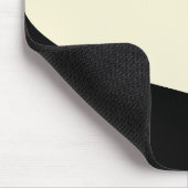 Elegante Minimalwelle in Rot, Schwarz und Cream Mousepad (Ecke)