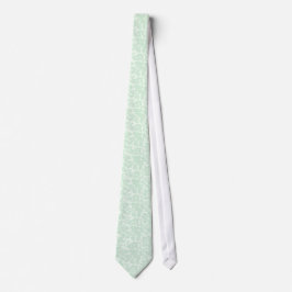 Elegante Mint-Green 2 Floral Damasks Krawatte