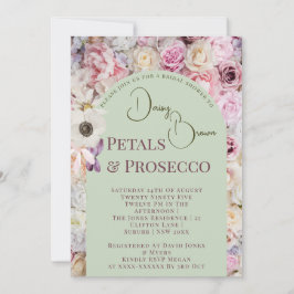 Elegante Mint Green Floral Arch Summer Bridal Show Einladung
