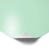 Elegante Mint Green Poster Print (Ecke)