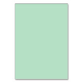 Elegante Minze Green Table Card Tischnummer (Vorderseite)