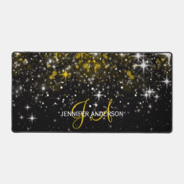 Elegante Mit Monogramm erste Goldstars Desk Mat Schreibtischunterlage