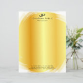 Elegante Mit Monogramm Goldvorlage Moderne (Stehend Vorderseite)