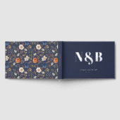 Elegante Mit Monogramm Hochzeit Gästebuch (Voll)