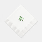 Elegante Mit Monogramm Hochzeitsempfehlung Serviette (Ecke)
