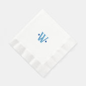 Elegante Mit Monogramm Hochzeitsempfehlung Serviette (Ecke)