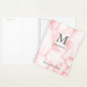 Elegante Mit Monogramm Imitate Rosa Marmorplaner Planer (Anzeige)