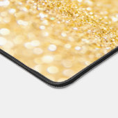 Elegante Mit Monogramm Imitats Goldblase Schreibtischunterlage (Ecke)